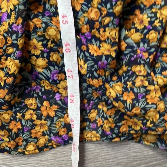 NEW lulus Evalina Mustard Yellow Floral Print Mock Neck Midi Dress - Picture 12 of 12